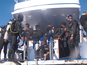 Deep Blue dive deck
