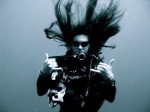 Wild hair underwater