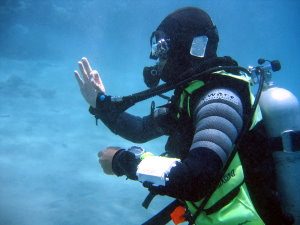 Teaching underwater