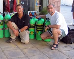 Rod with Walter Dworsky - techinical diving pioneer