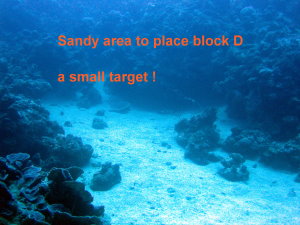 Sand area for 18 ton block D