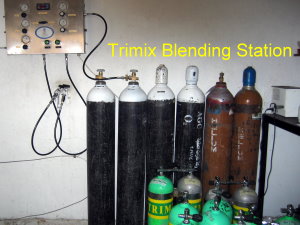 Trimix blending facility