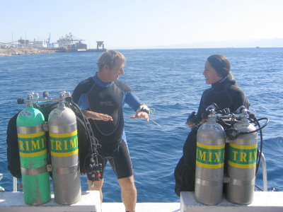Trimix diving in Aqaba